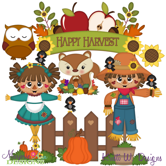 Happy Harvest SVG Cutting Files Includes Clipart - Click Image to Close